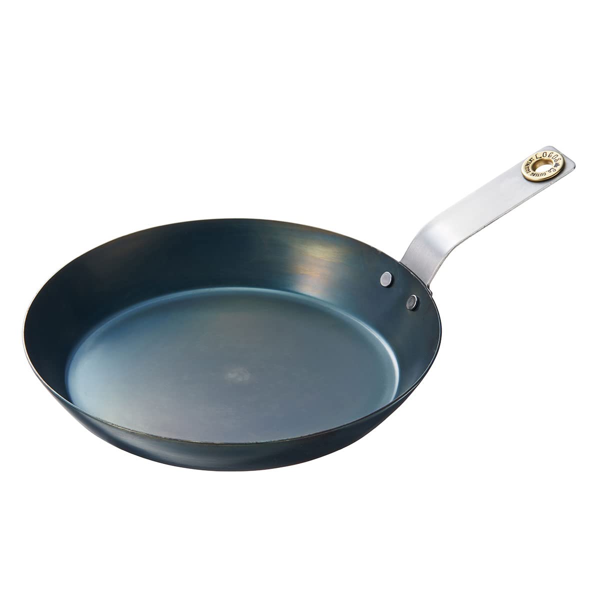 LOGOS 8106226262 Iron Craftsman Grill Pan, Blue, 7.9 inches (20 cm), Camping, Made in Japan, Induction Compatible