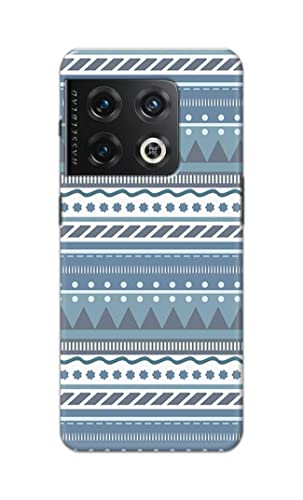 Image of Printed Hard Back Cover Case for OnePlus 10 Pro 5G Back Cover (Seamless Geometric Tribal Pattern) -1803