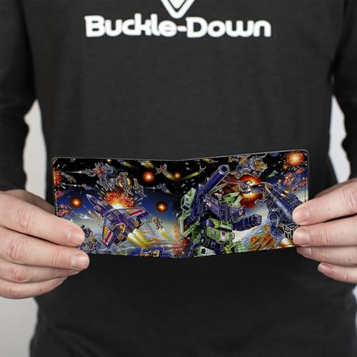 Hasbro Wallet, Bifold, Transformers Constructicon Devastator Dinobots Battle Scene, Vegan Leather4