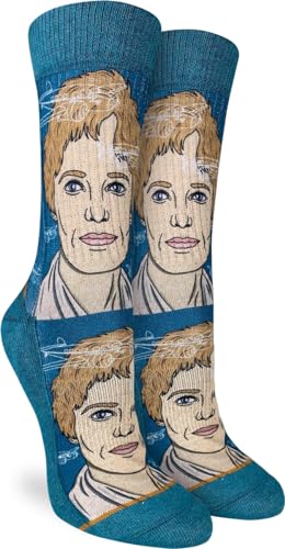 Good Luck Sock Women's Amelia Earhart, Portrait Socks, Adult, Shoe Size 5-9