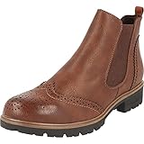 Jane Klain Damen Schuhe Boots Stiefel Chelsea Boots Stiefel Schwarz Braun Budapester