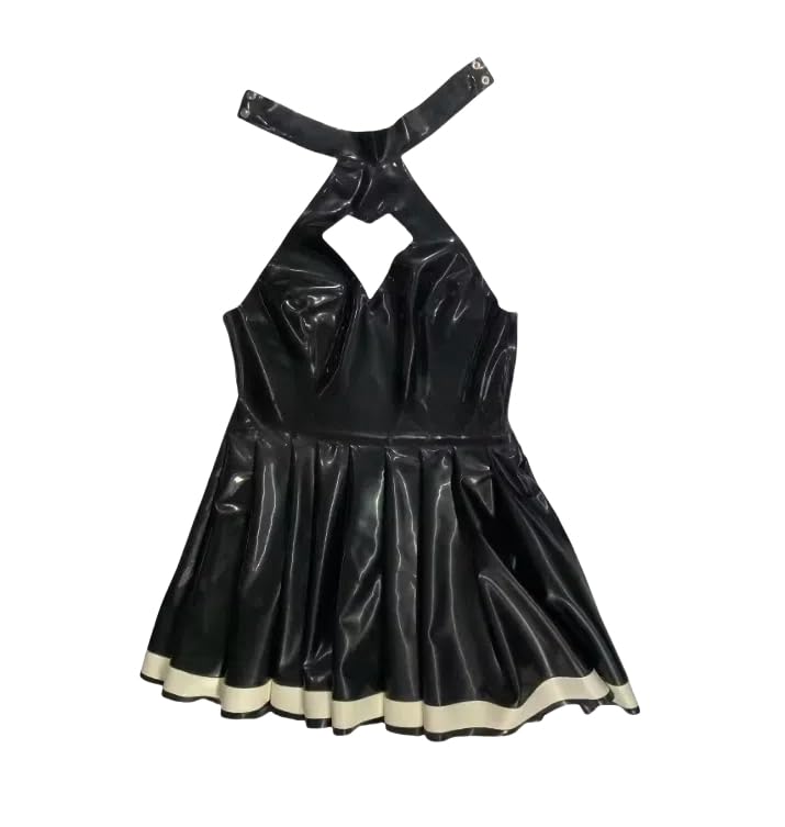 Donna Latex Lingerie Dress,Vestito Personalizzabile Taglia e Colore