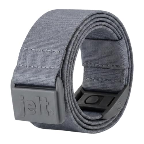 Image of JeltX Adjustable Elastic Belts for Men and Women, Non-Slip Stretch Belt with Magnetic Belt Buckle and Grippy Gel