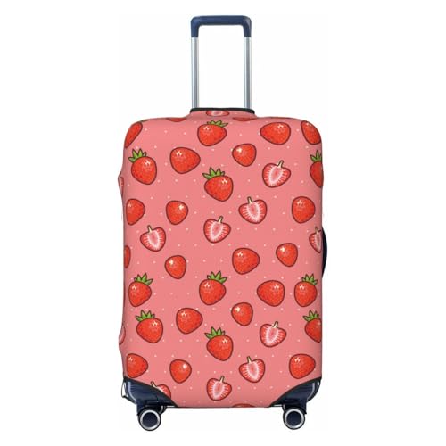 Travel Luggage Covers - berries strawberry Elasticity Suitcase Covers Protector for Luggage 18-32 Inch