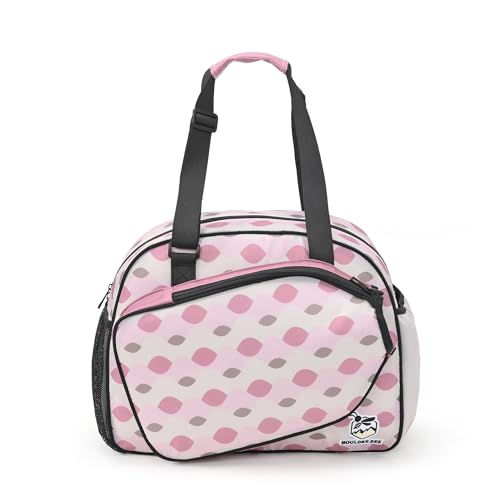 Image of Boulder Bee Pickleball Bags, Premium Pickleball Tote Bag for Girls, Women's Hand /Shoulder Gym Bag w Water Bottle Holder, with Pickleball Racquet /Paddle Holder
