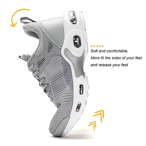 Image of Kapsen Men's Air Running Shoes Lightweight Breathable Walking Shoes Non Slip Fashion Sneakers Mesh Workout Casual Sports Shoes