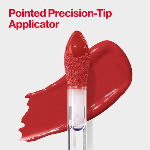 Image of Revlon ColorStay Satin Ink Liquid Lipstick, Longwear Rich Lip Colors, Formulated with Black Currant Seed Oil, 018 Fired Up, 5 ml