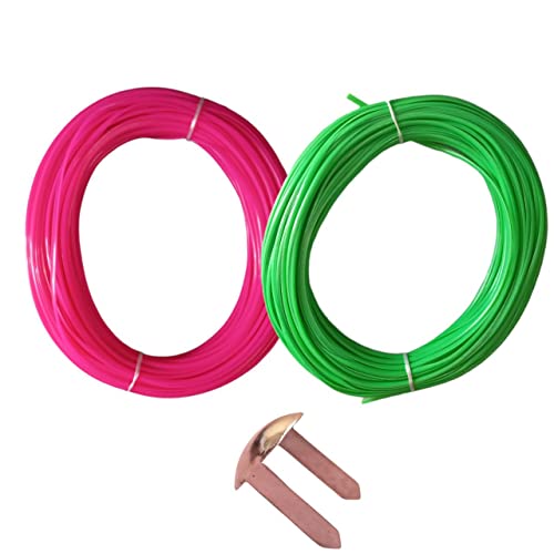 Image of ADW CRAFT'S Plastic Wire for Basket Making(2 Colours Best Combo|Plastic Koodai wire|Glass Wire For Basket Making|Koodai Wire Roll|Plastic Wire For Koodai (200 Grms, Pink+Parrot Green, 1)
