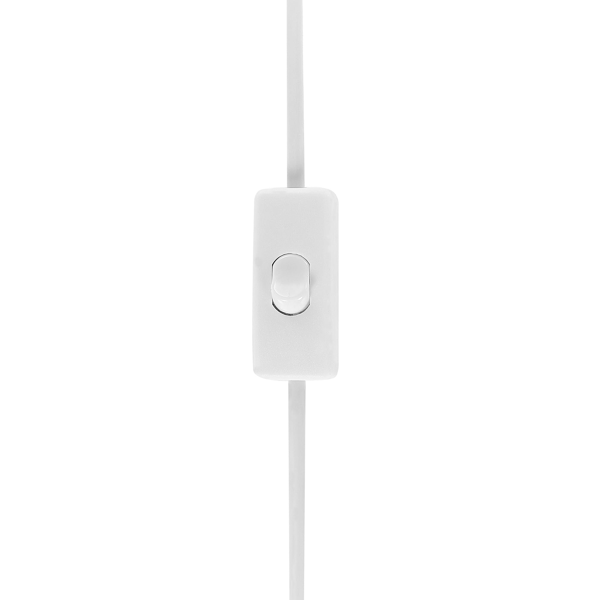 Tischlampe 46 cm Keramik grau Stoffschirm beige Kabel mit Schalter Ferrey