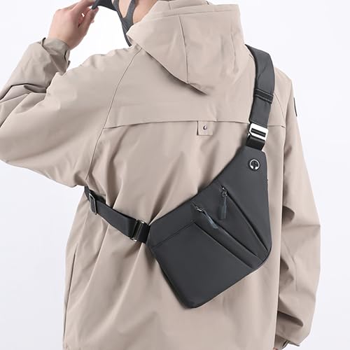 Image of Anti Theft Crossbody Bags for Women Men, Multi-Pocket Shoulder Bag, Slim Sling Bags with 2 RFID Blocking Card