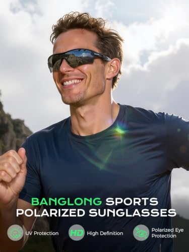 Image of BangLong Polarized UV400 Sports Sunglasses with 5 Lenses for Men Women