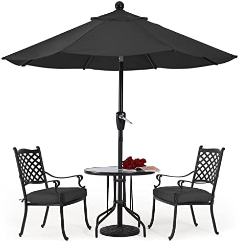 ABCCANOPY 2.7M Parasol Patio Umbrella Table Market Umbrella with Push Button Tilt for Garden, Deck, Backyard and Pool, 8 Ribs 13+Colors