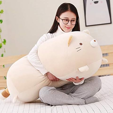 ERDAO Big Cat Plush Pillow,Large Fat Cats Stuffed Animals Toy Doll for Girls,Bed,35.4 inches Cover