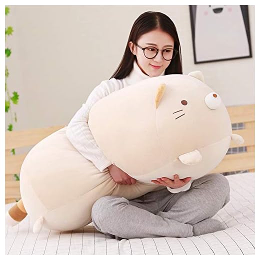 Big Cat Plush Pillow,Large Fat Cats Stuffed Animals Toy Doll for Girls,Bed,35.4 inches