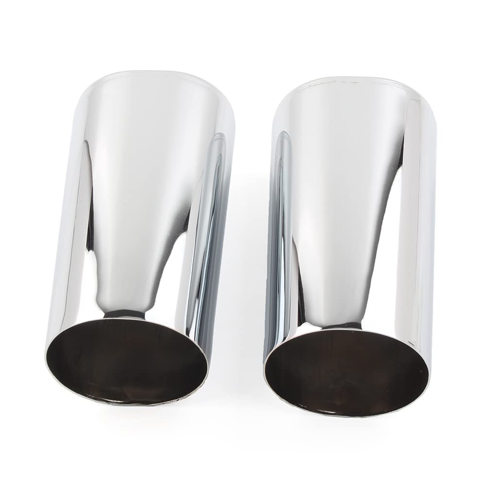 SIKUAI Set di coperture per forcella anteriore in alluminio per moto, protezioni per ammortizzatori forcella, tubi di copertura forcella, tappi set #45964-86 per per Tour Glide, cromato