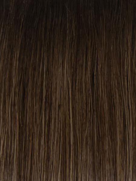 Raquel Welch Midnight in Paris Luxurious Mid-Length Layered Wig, Black Label Human Hair Collection by Hairuwear, Average Cap, RH8/12SS Shaded Mocha