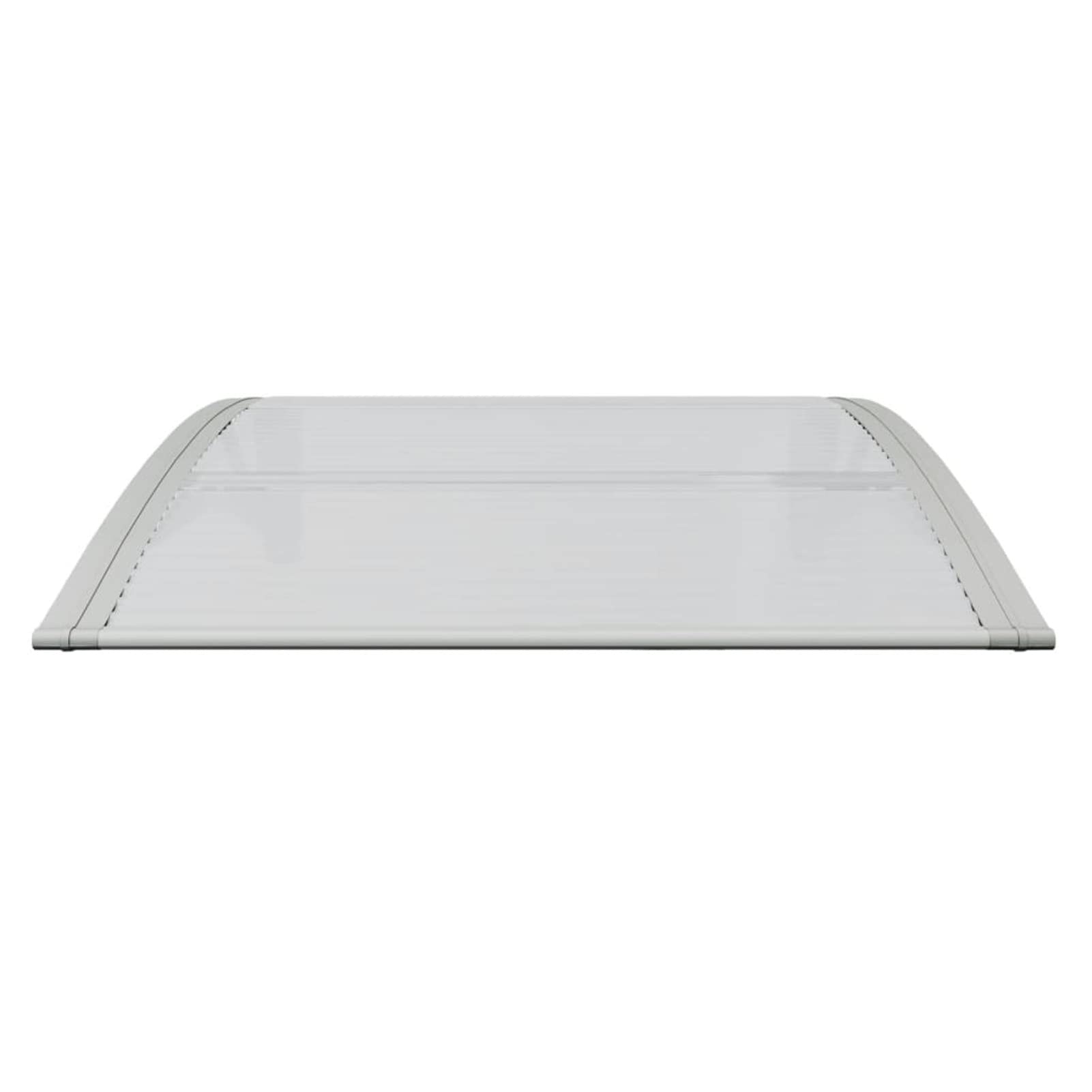 Marquesina Puerta policarbonato Gris y Transparente 80x80 cm, Marquesina Puerta Exterior, Tejadillo De Protección Marquesina, Marquesina para Ventanas, Tejadillo De Exterior Teja