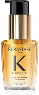 Kérastase Hair Oil for Dry Hair, Nourishing and Nourishing for More Shine, Heat Protection and Anti-Frizz, Huile Originale Elixir Ultime