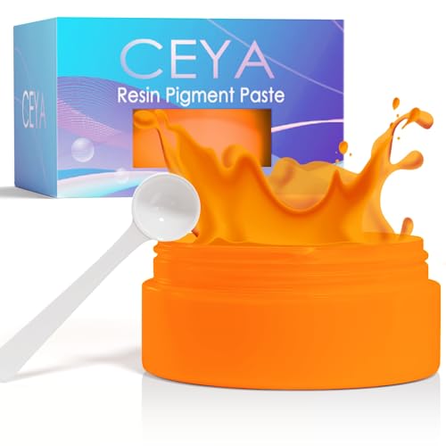 Colorant résine époxy orange Ceya pour embellir vos gobelets et bijoux faits main