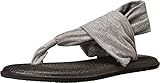 Sanuk Women's Yoga Sling 2 Metallic Flip Flop, Silver, 6 M US
