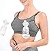 Pumping Bra, Momcozy Hands Free Pumping Bras for Women 2 Pack Supportive Comfortable All Day Wear Pumping and Nursing Bra in One Holding Breast Pump for Spectra S2, Bellababy, Medela, etc