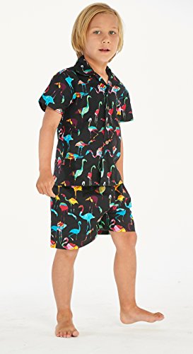 Image of Boys' Aloha Luau Shirt Cabana Set in Signature Prints | 100% Cotton; Button Front Shirt; Signature Tropical Prints; Lightweight Comfort; Vacation Ready