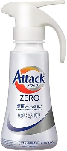 アタックZERO 洗濯用洗剤 アタック液体史上 最高の清潔力 ワンハンドタイプ (本体 400g)