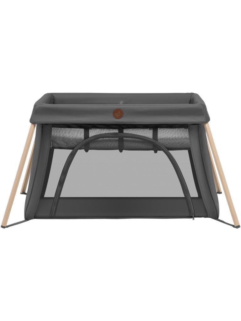 Maxi-Cosi Calao Light Lettino da Viaggio, super compatto e leggero, materasso CloudCore, 2 livelli di riposo, borsa da viaggio, per neonati e bambini (0–3 anni), max 15 kg, Beyond Graphite Eco