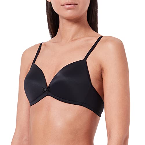 Selene Sujetador Copa B sin Aros con Relleno Ana - Negro, 75