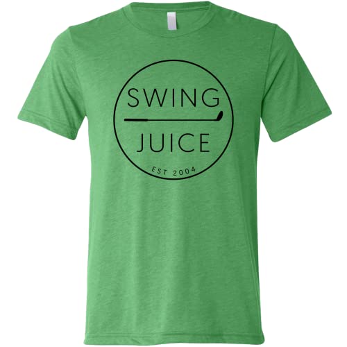 Swingjuice Golf T-Shirt Retro Crew Neck Short Sleeve Funny Golf Shirt For Men And Women Green M