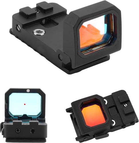 Mini Folding Red Dot Sight Tactical Flip Up Reflex Sight for Glock MOS,Compact 3 MOA RMR Red Dot Sights Compatible with Pistol Handgun 20mm Picatinny Rail Rifles