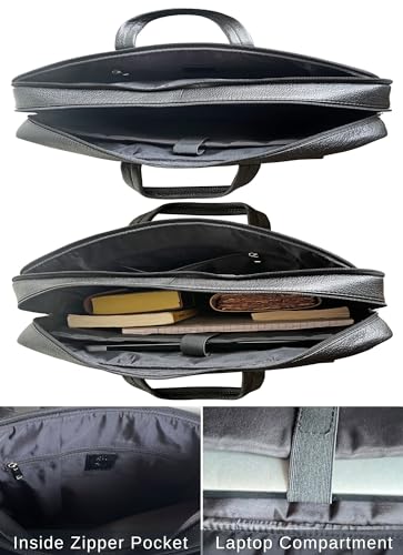 Image of RUSTIC TOWN Premium Leather Crossbody Messenger Bag - Stylish and Versatile - Gift for Professionals