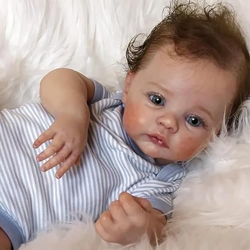 Scom GIRL-HTW-TQ Lifelike Reborn Baby Dolls Boy 18 Inches Newborn Baby Dolls That Look Real cover