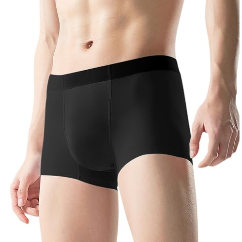 Men's Boxer Briefs, Moisture Wicking & Breathable Casual Fashion Solid Boxers Butt Lift Underwear Soft Sexy Panties