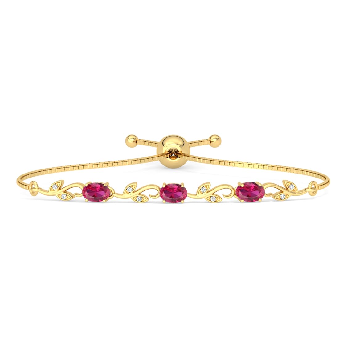 Clara 925 Pure Silver Golden Ruby Hand Bracelet | Adjustable, Gold Plated, Anti Tarnish, Swiss Zirconia | Gift for Women and Girls (B0CSPHW8F2) Amazon Price History, Amazon Price Tracker