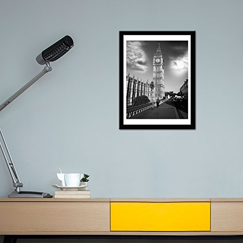 Soonrada 12x16 Frame Black Picture Frames to Display 11x14 Documents with Mats 12 x 16 Black Real Wood Photo Frame Wall Art for Office Living Room Wall Decor by Soonrada - Image 5