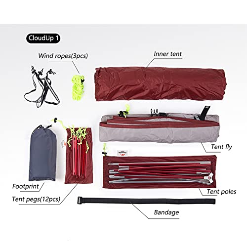 Carpa portátil impermeable para camping y senderismo miniatura 6