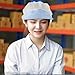 Gatuida Fashion Chef Hat with Fine Mesh Breathable Cooking Cap Adjustable Light Blue Brim Kitchen Service Hat for Restaurant Staff for Men and Women