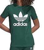 adidas adidas Trefoil, Camiseta para mujer, Verde (collegiate green), 36