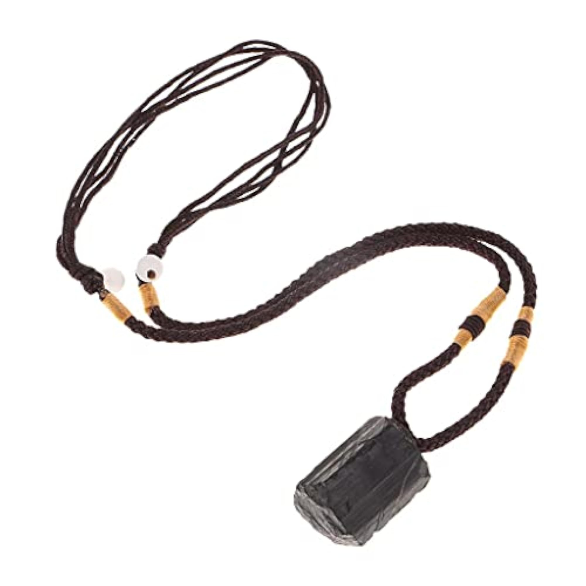 Crystal Black Tourmaline Stone Pendant, Elegant Home Decor