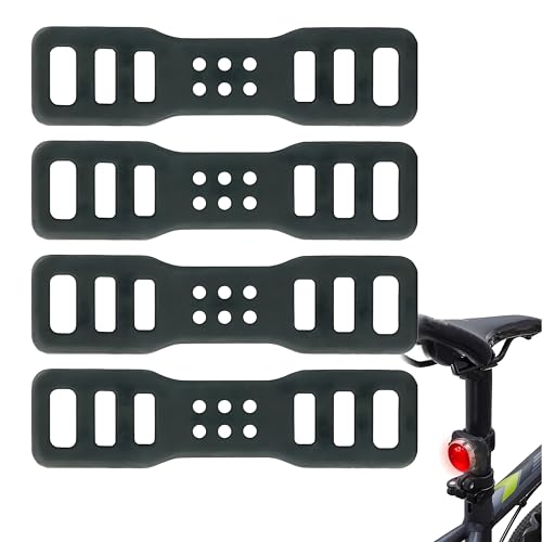 5 Stück Fahrrad Silikonband für Fahrradlicht Set Fahrrad Rücklicht Rücklicht Fahrrad Fahrrad Lichter Led Fahrrad Stretch Gummiringe Taschenlampe Gummiband Halterung Fahrrad Befestigungsband Silikon