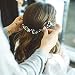 JAKAWIN Bride Wedding Hair Vine Flower Hair Piece Silver Bridal Headpiece Pear Hair Accessories for Women HV054