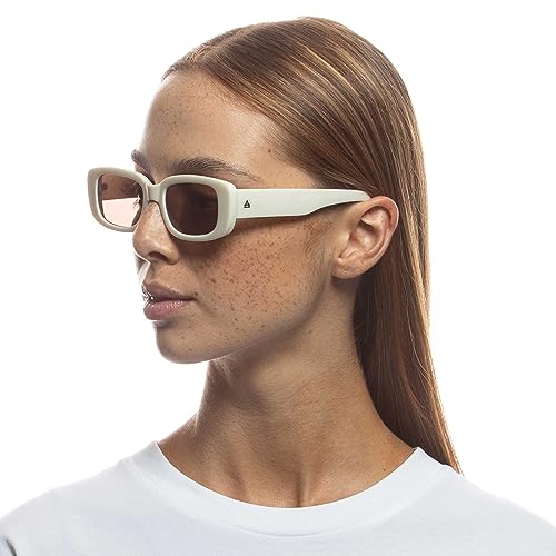 Image of AIRE Ceres Sunglasses - White, Rectangle, Unisex, Sleek and Slimline Style