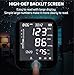 LAZLE Blood Pressure Monitor - Automatic Upper Arm Machine & Accurate Adjustable Digital BP Cuff Kit - Largest Backlit Display - 200 Sets Memory, Includes Batteries, Carrying Case