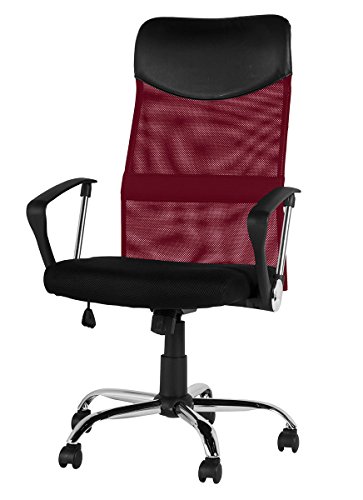 (OSJ)メッシュオフィスチェア メッシュチェア オフィスチェア OAチェア 上下左右可動式 ハイバック (ワイン)(MY) (OSJ)メッシュオフィスチェア メッシュチェア オフィスチェア OAチェア 上下左右可動式 ハイバック (ワイン)(MY)