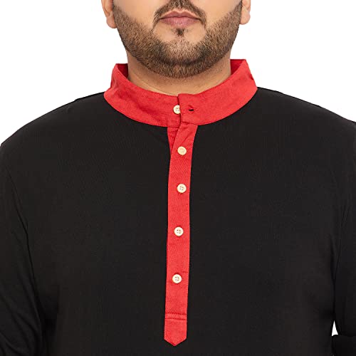 Image of Bigbanana Plus Size Men's Regular Fit Solid Henley Tshirt