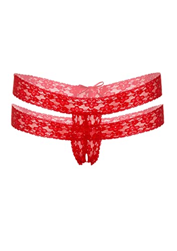 Daring Intimates - Lucy Crotchless Thong Culotte L/XL