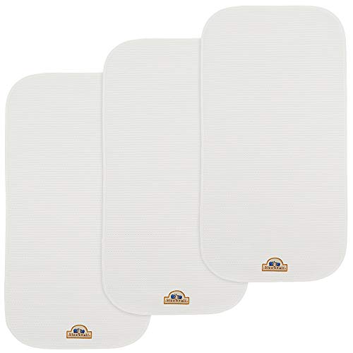 Image of BlueSnail Luxe Soft & Smooth Waterproof Tencel Diaper Changing Pad Liners 3 count (White, 9.4''X26'')