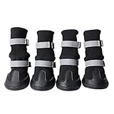 KLGHNMJ Non-Slip Pet Boots Shoes Reflective Waterproof...