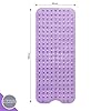 MASS DYNAMIC Extra-Long Non-Slip Bath Mat – 100x40cm Transparent Purple Shower Mat with 200 Suction Cups & 176 Drain Holes, Anti Mould, Machine Washable, BPA-Free, Safe for Kids, Elderly & Pets #1